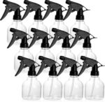 Bekith 12 Pack 8 Oz Empty Plastic Spray Bottle with Black Trigger Sprayers - Adjustable Head Sprayer from Fine to Stream - Refillable Sprayer for Water, Kitchen, Bath, Beauty, Hair, and Cleaning - Image 2