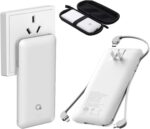 Brand Q Portable Charger with Built-in Cables and AC Wall Plug,Slim USB C Power Bank 10000mAh,External Battery Pack Compatible with iPhone,Samsung,Tablet and All Smart Phones … - Image 2