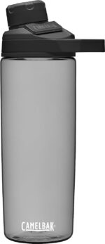 CamelBak Chute Mag BPA Free Water Bottle with Tritan Renew - Magnetic Cap Stows While Drinking, 20oz, Charcoal - Image 2