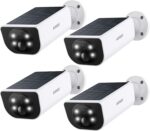 Cameras for Home Security-2.4GHz Wireless Security Camera Outdoor with AI Motion Detection & Siren, Non-Stop Solar Powered Charging, 2K Color Night Vision, SD/Cloud Storage, Waterproof, S1 4P - Image 2