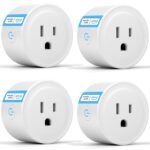 ExIoTy Smart Plug, Works with Alexa Only, Simple Setup with One Voice Command, Voice Control, Remote Control, Timer & Schedule & Group Controller, The Plug Connects to Alexa Echo via BLE Mesh（4 Pack） - Image 2