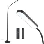 Floor lamp, 15w/1000lm Bright LED Floor Lamp with Stepless Adjustable 3000K-6000K Colors and Dimmer, Remote and Touch Control, Adjustable Gooseneck Floor Lamp for Living Room - Image 2