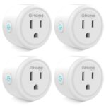 GHome Smart Plug Mini, WiFi Smart Outlet Plug Works with Alexa and Google Home, Timer Outlet with APP Control, 2.4GHz Network Only, No Hub Required, ETL FCC Listed (4 Pack), White - Image 2