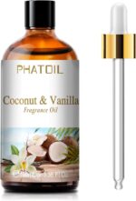 PHATOIL 3.38FL.OZ Coconut & Vanilla Fragrance Oils for Aromatherapy, Essential Oils for Diffusers for Home, Perfect for Diffuser, Yoga, DIY Candle and Soap Making - 100ml - Image 2