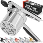 PriorityChef Large 15oz Potato Ricer, Heavy Duty Stainless Steel Potato Masher and Ricer Kitchen Tool, Press and Mash Kitchen Gadget For Perfect Mashed Potatoes - Everytime - Image 2