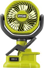 RYOBI RCF18-0 18V ONE+ Cordless 10cm Clamp Fan (Bare Tool) Hyper Green - Image 2