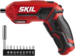 SKIL 4V Pivot Grip Rechargeable Cordless Screwdriver, Includes 9pcs Bit, 1pc Bit Holder, USB Charging Cable - SD561802 - Image 2