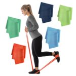 Sammons Preston 5pk Resistance Bands for Working Out, Non-Latex Exercise Bands, Resistance Bands for Physical Therapy, Improve Strength & Flexibility, Stretch & Tone Major Muscles - Image 2