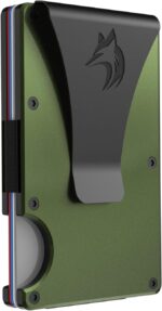 Slim RFID Blocking Wallet For Men - Light Weight, Durable & Compact- Minimalist Wallet With Money Clip (Green) - Image 2