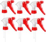 Spray Bottle Nozzles Plastic Heavy Duty Trigger Spray Nozzle Replacement Head 6Pcs Leak Proof Water Bottle Spray Nozzles Adjustable Head Sprayer - Image 2