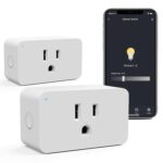 WiFi Smart Dimmable Plug 2 Pack, Smart Plugs for Voice Control, Mini Dimmer Switch Outlet Dimmable LED, CFL, Halogen and Incandescent Bulbs, Lamps, 2.4GHz, No Hub Required - Image 2