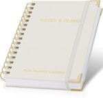 ZICOTO Aesthetic Daily Planner And Notebook With Hourly Schedule - Beautiful Spiral To do List Notepad For Work/Home to Organize Tasks And Appointments - Stylish School/Office Supplies Book For Women - Image 2