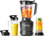 nutribullet® SmartSense Blender Combo, 1400W, 64oz Pitcher, 32oz & 24oz Cups, 5-Speed, Smoothies, Ice and Frozen Fruit, Nut Milk, Soup, Gunmetal Gray, NBF50700 - Image 2