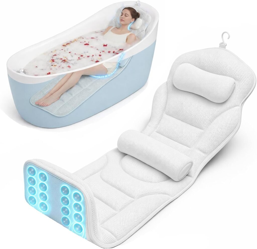 Full Body Bathtub Pillow with Lumbar Support